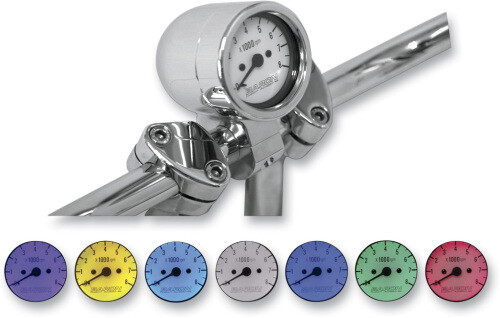 Baron Custom Accessories 7-Color Bullet Tachometer Baron Custom Accessories 7-Color Bullet Tachometer